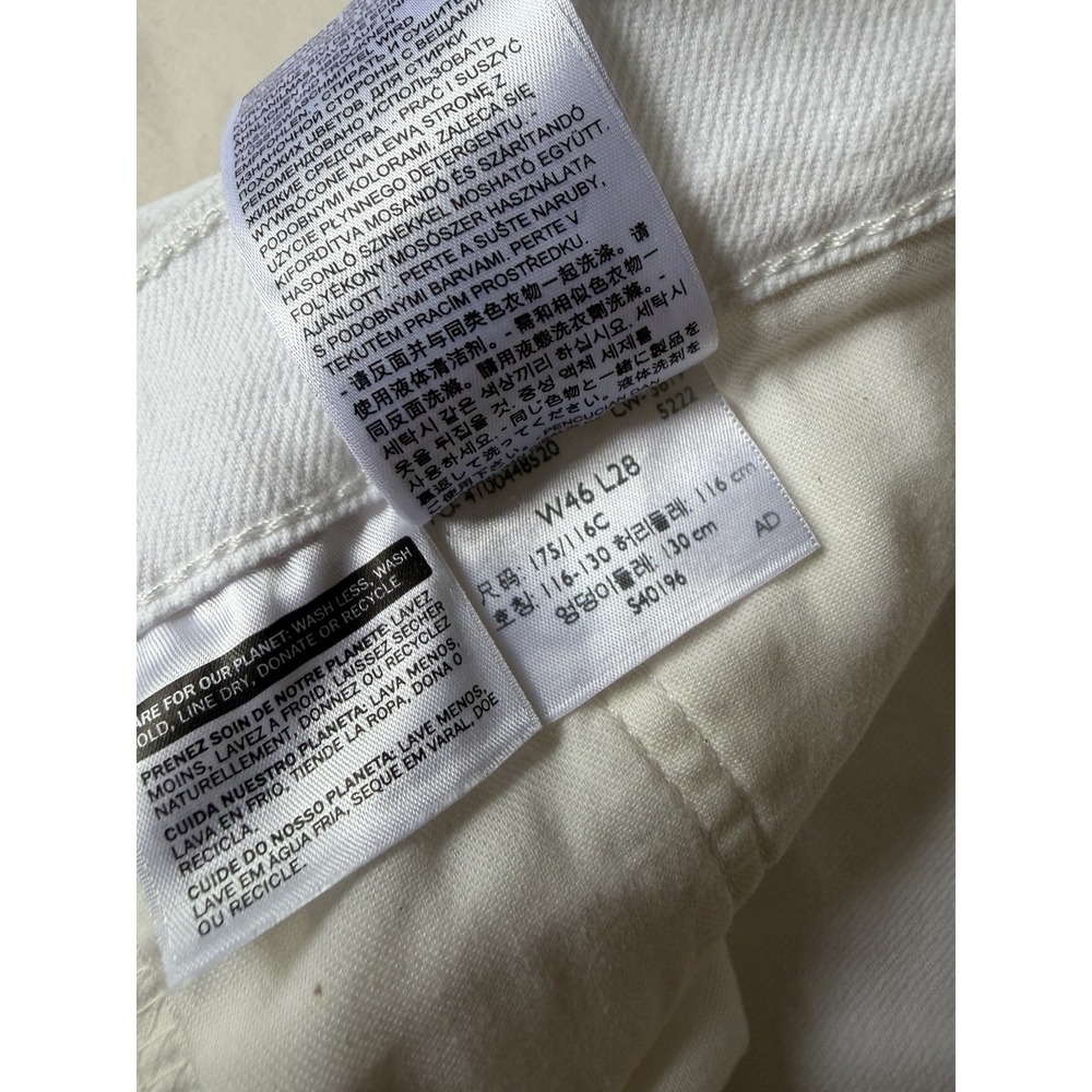 Levi's 541 Athletic Taper Jeans Mens 46x28 Big & Tall White Stretch NWT - Picture 2 of 12